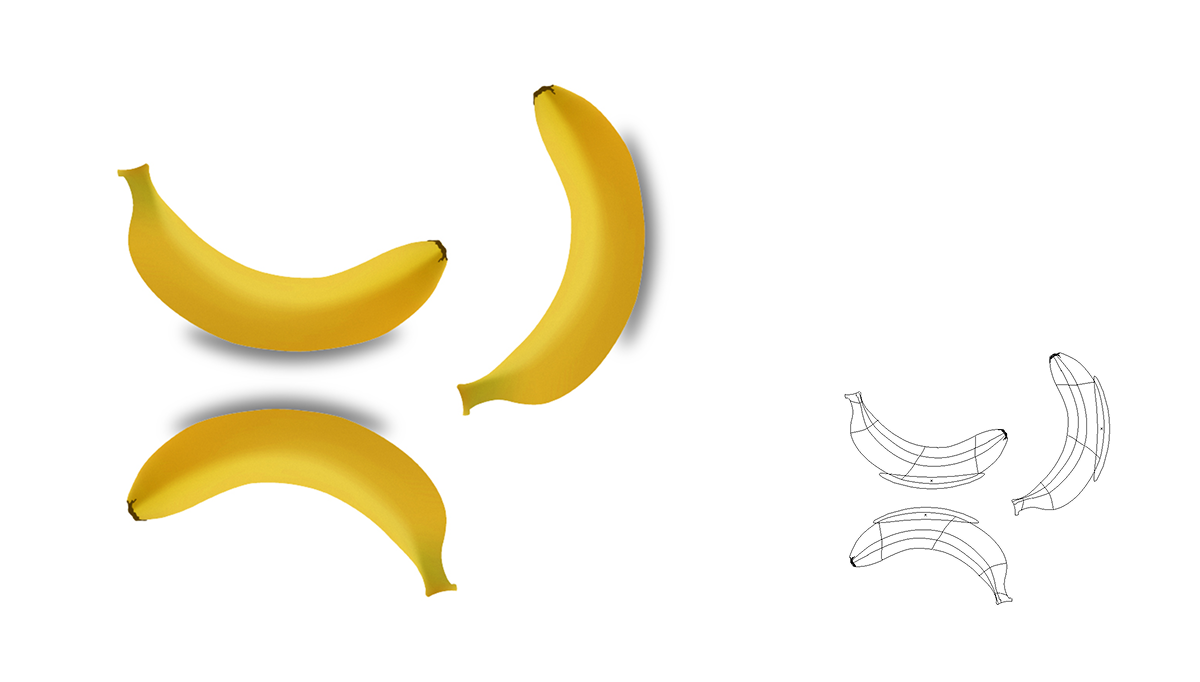 바나나 일러스트
