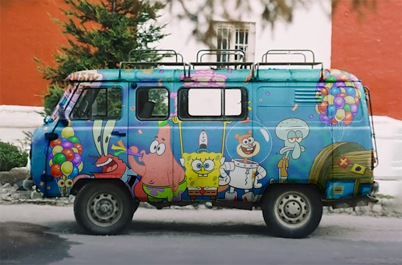 트럭 장식 합성본